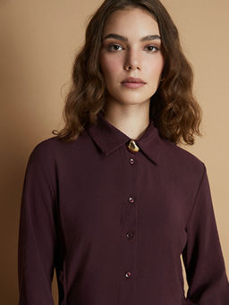 Modal Kar???ml? G?mlek Elbise