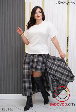 Костюм двойка (футболка и юбка)