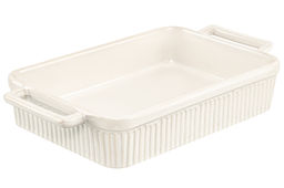 Форма для запекания 1,3 л 30.5*17.2*5.5 см "Традиция" прямоугольная молочный белый