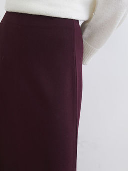 Beli Lastikli A Kesim Triko Etek