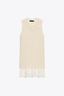 CONTRAST KNIT DRESS - Zara фото 10