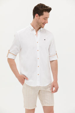 U. S. Polo Assn Мужская рубашка светло-коричневого цвета с длинным рукавом Неожиданная скидка в корзине - U.s. polo assn фото 10