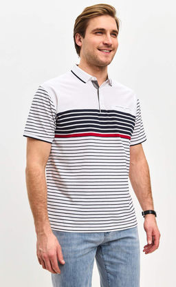 Футболка-поло F511-07-109 white - Fine joyce фото 10