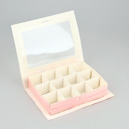 Цена за 5 шт. Коробка под 12 конфет с ячейками С любовью 18.5?13.5?3.5 см