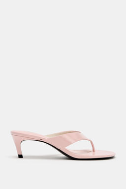 SANDALIA TAC?N PIEL / Rosa
