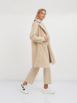 Пальто женское из полиэстера длины миди с поясом - Glenfield фото 2