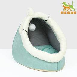 Домик для животных Единорог, 31 х 30 х 28см, зелёный