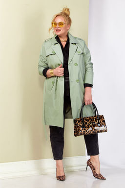 Плащ SHETTI 2187 фисташка