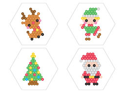 Аквамозаика "Новый год" 4 фигурки, 310 эл