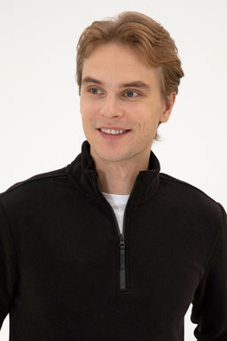 Erkek Siyah Basic Sweatshirt Sepette S_rpriz _ndirim - U.s. polo assn фото 2