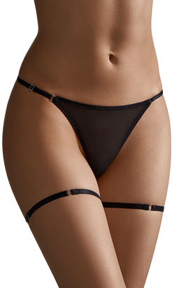 2111B Intrigo String (с подвязками) nero