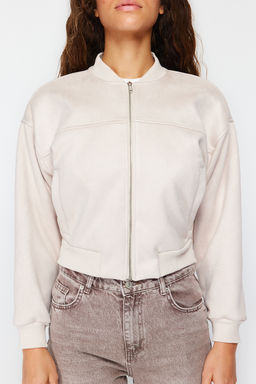 TRENDYOLMILLA Tas Oversize Suet Bomber Ceket Mont TWOSS24MO00048  фото 9