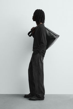 STRAIGHT-LEG JEANS WITH STUDS - Zara фото 4