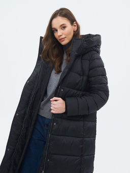 Пальто зимнее LFW487N.19B.BLACK - Lab fashion фото 4