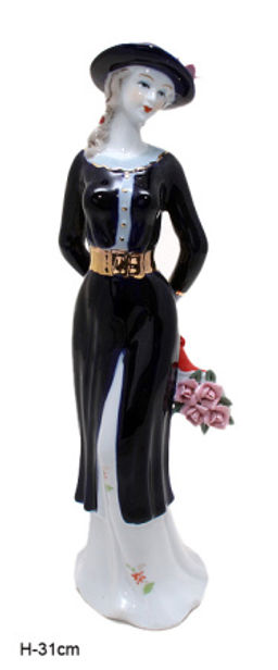 Статуэтка Дама 31 см / 0834XH /уп 24/