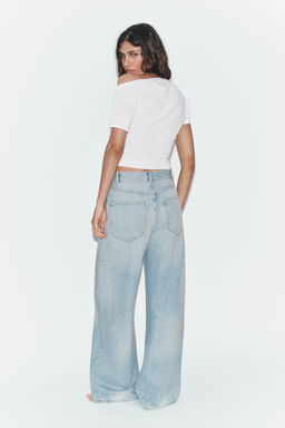 JEANS TRF EXTRA WIDE LEG TIRO ALTO / Azul agua - Zara фото 13