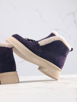 Ботинки EDART 307.florida be.сливовая замша/мех - Ed'art фото 4