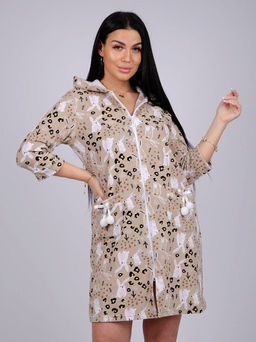 Халат махра Х-98-бежевый - Ihomelux фото 2