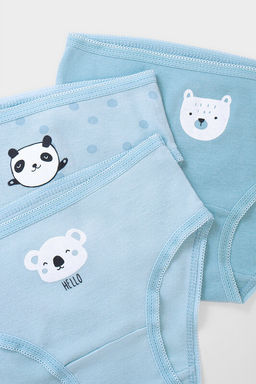 К 1909-3уп/голубой,зимнее небо,горошек, трусы/ уп - Crockid фото 2