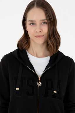 Женский черный свитшот Неожиданная скидка в корзине - U.s. polo assn фото 2