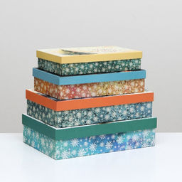 Набор коробок 4 в 1 Чудеса сбываются, 30 х 20 х 8 - 24 х 14 х 5 см - UPAK LAND фото 2