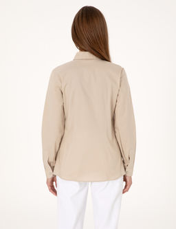 Kum Slim Fit Uzun Kollu G_mlek