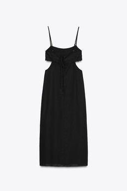 CUT-OUT EMBROIDERED DRESS - Zara фото 7