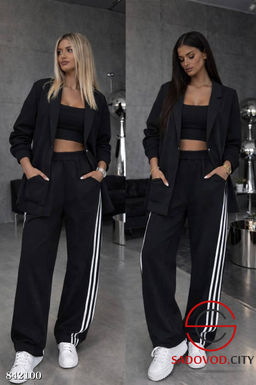 Костюм двойка в стиле спорт-шик