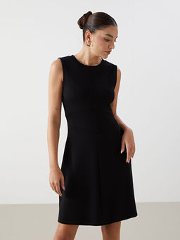 Bisiklet Yaka Elbise