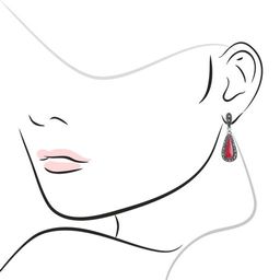 Серьги с агатом и марказитом