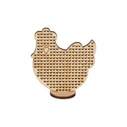 Заготовка для декорирования Mr. Carving ВД-863 Фигуры для вышивания на подставке фанера 0.3 см Курочка (6.5х6.2см)