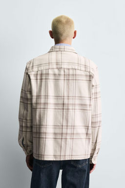 CHECKED FLANNEL SHIRT - Zara фото 3