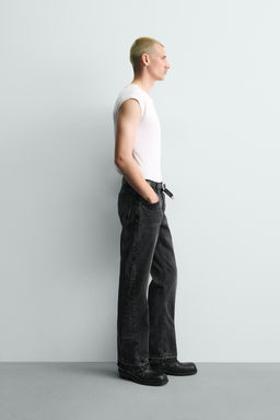 JEANS FLARE FIT / Carb?n - Zara фото 14