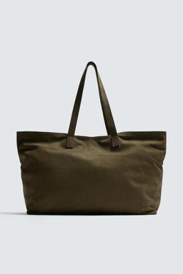 LEATHER TOTE BAG - Zara фото 3