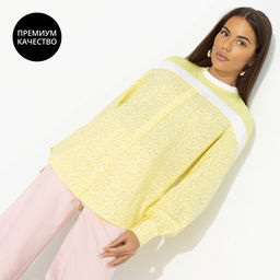 Свитшот комбинированный, Всплеск эмоций (yellow) - Charutti фото 7