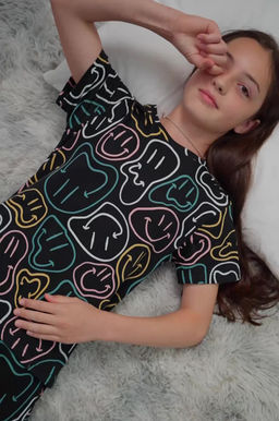 Хлопковая пижама для девочки с шортами Happyfox