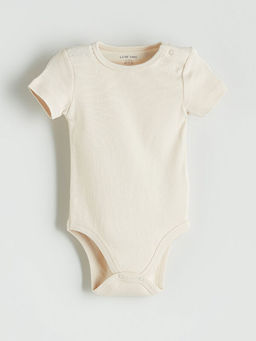 K?sa Kollu Bisiklet Yaka Erkek Bebek Body