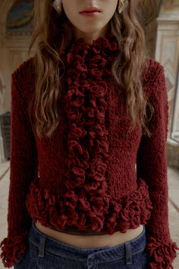 FRINGED KNIT CARDIGAN - Zara фото 2