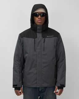 Горнолыжная куртка мужская зимняя темно-серого цвета 7611TC - Mtforce фото 19