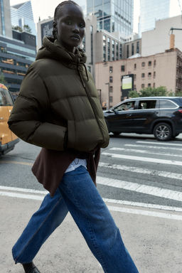 SHORT HOODIE WATER AND WIND PROTECTION ANORAK - Zara фото 4