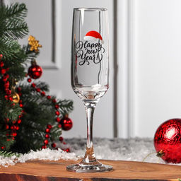 Бокал для шампанского новогодний «Хэппи Нью», 200 мл