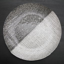 Тарелка подстановочная Селена, d=33 см, цвет чёрный с серебром - Simaland фото 2