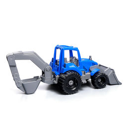 Трактор "Нева" с грейдером и ковшом