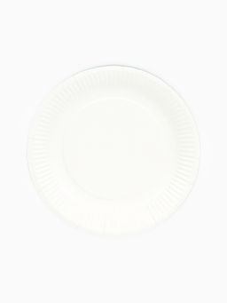 Цена за 10 шт. Тарелка одноразовая бумажная "Зеленый",однотонная, 18 см