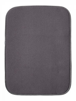 Коврик для сушки посуды 38x51 темно-серый полиэстер
