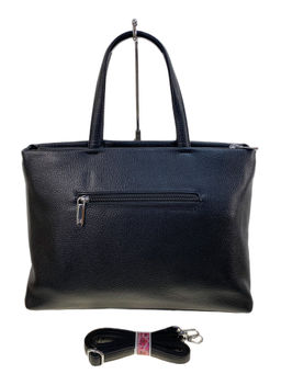 Женская сумка из искусственной кожи, цвет черный - Greta фото 2