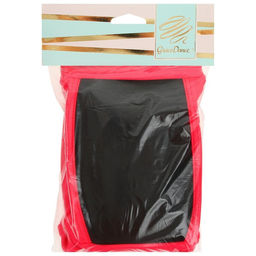 Наколенники для гимнастики и танцев Grace Dance, с уплотнителем, р. L, цвет чёрный/коралл  фото 9