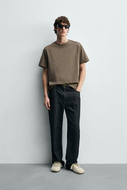 CAMISETA RELAXED FIT COSTURAS / Vis?n medio