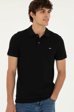 Мужская черная базовая футболка - U.s. polo assn фото 3