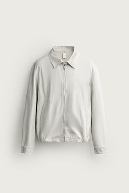 CAZADORA REGULAR FIT ALGOD?N LAVADO / Beige - Zara фото 8